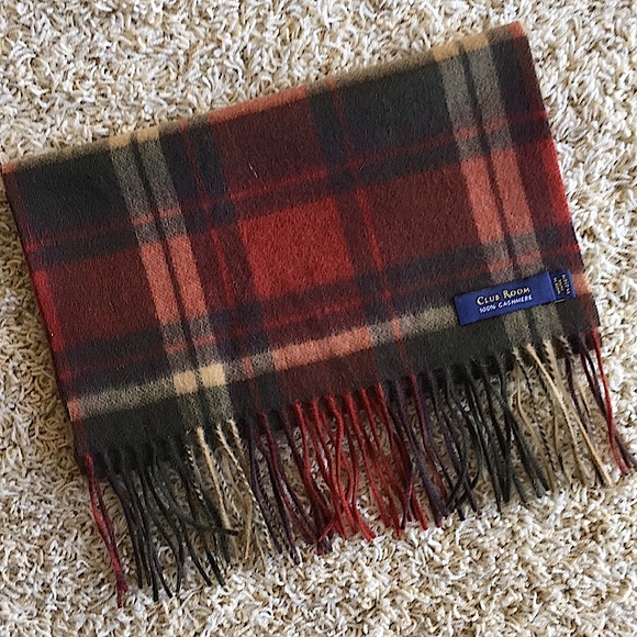 💛NEW!💛100% CASHMERE Club Room Scarf W12” x L60” - Picture 6 of 6